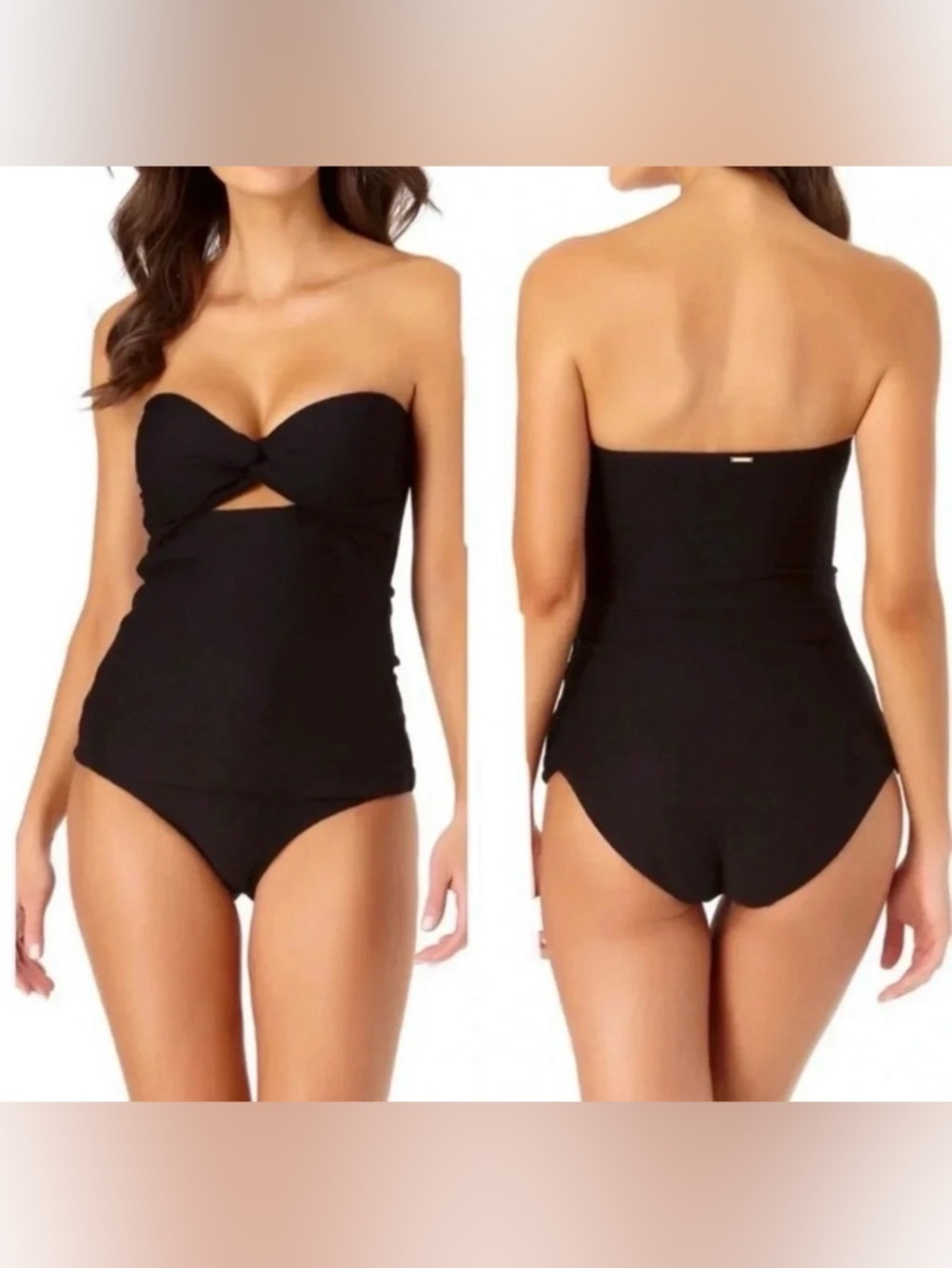 Jantzen Black Tankini and Bottom Swimsuit Size 10